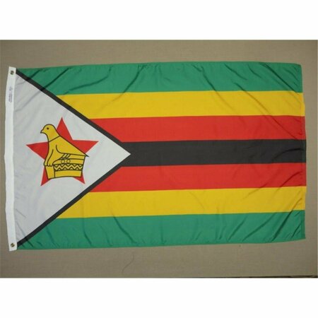 SS COLLECTIBLES 4 ft. X 6 ft. Nyl-Glo Zimbabwe Flag SS2755792